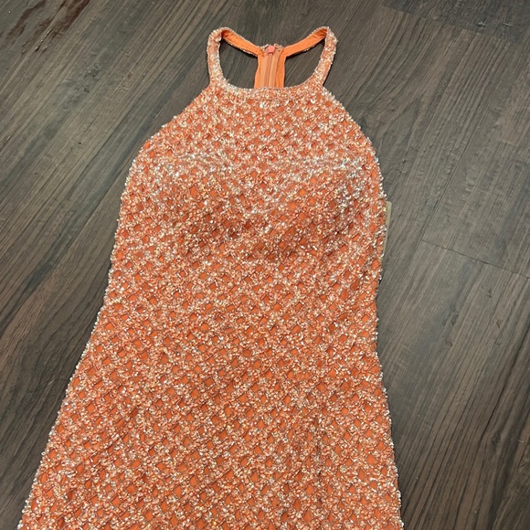 CORAL Sherri Hill Cocktail 53012 - Picture 6 of 10